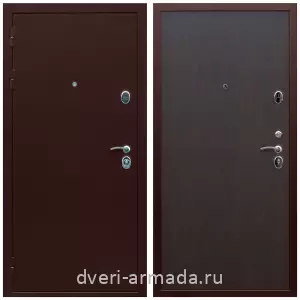 Входные двери на заказ, Недорогая дверь входная Армада Люкс Антик медь / МДФ 6 мм ПЭ Венге