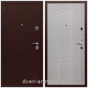 Входные двери толщиной 1.2 мм, Дверь входная стальная Армада Люкс Антик медь / МДФ 6 мм ФЛ-140 Дуб беленый в офисное помещение с порошковым покрытием