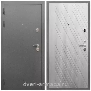 Входные двери лофт, Дверь входная Армада Оптима Антик серебро / МДФ 16 мм ФЛ-86 Ясень Ривьера Айс