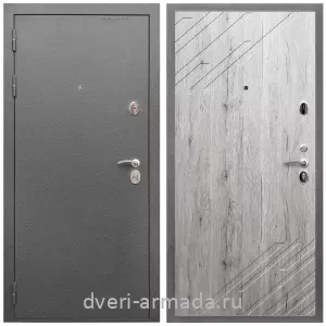 Входные двери Колизей, Дверь входная Армада Оптима Антик серебро / МДФ 16 мм ФЛ-143 Рустик натуральный