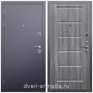 Входные металлические двери в Московской области, Дверь входная Армада Люкс Антик серебро / МДФ 16 мм ФЛ-39 Дуб Филадельфия графит