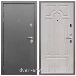 Дверь входная Армада Оптима Антик серебро / ФЛ-58 Дуб белёный