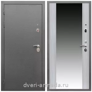 Входные двери лофт, Дверь входная Армада Оптима Антик серебро / МДФ 16 мм СБ-16 Сандал белый