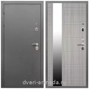 Входные двери лофт, Дверь входная Армада Оптима Антик серебро / МДФ 16 мм ФЛЗ-Сити Сандал белый