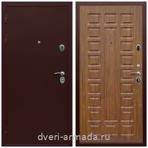 Входные двери Эврика, Дверь входная Армада Люкс Антик медь / МДФ 16 мм ФЛ-183 Мореная береза