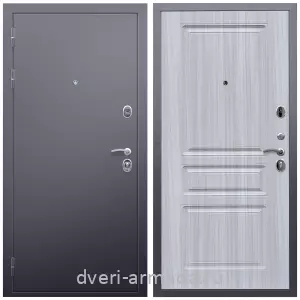 Одностворчатые входные двери, Дверь входная Армада Люкс Антик серебро / МДФ 16 мм ФЛ-243 Сандал белый