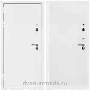 Входные двери Колизей, Дверь входная Армада Оптима Белая шагрень / МДФ 10 мм Гладкая Белый матовый
