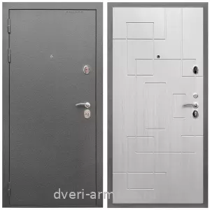 Входные двери Колизей, Дверь входная Армада Оптима Антик серебро / МДФ 16 мм ФЛ-57 Белый жемчуг