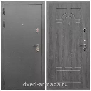 Входные двери Экстра, Дверь входная Армада Оптима Антик серебро / МДФ 6 мм ФЛ-58 Дуб Филадельфия графит