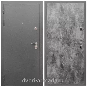 Входные двери на заказ, Дверь входная Армада Оптима Антик серебро / МДФ 6 мм ПЭ Цемент темный