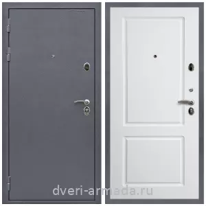 Дверь входная Армада Престиж Антик серебро / ФЛ-117 Белый матовый