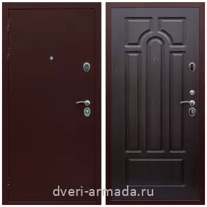 Глухие, Глухая металлическая дверь входная Армада Люкс Антик медь / МДФ 16 мм ФЛ-58 Венге