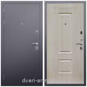 Темные входные двери, Дверь входная Армада Люкс Антик серебро / МДФ 16 мм ФЛ-2 Дуб белёный