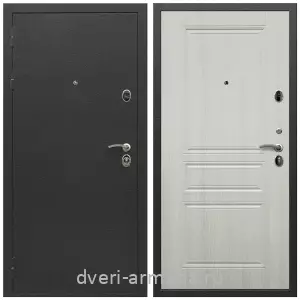 Темные входные двери, Дверь входная Армада Престиж Черный шелк / МДФ 6 мм ФЛ-243 Лиственница беж