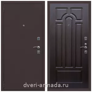 Входные двери 2050 мм, Дверь входная Армада Комфорт Антик медь / МДФ 16 мм ФЛ-58 Венге