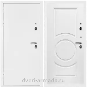 Входные двери лофт, Дверь входная Армада Оптима Белая шагрень / МДФ 16 мм МС-100 Белый матовый