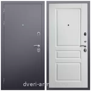 Правые входные двери, Дверь входная Армада Люкс Антик серебро / МДФ 16 мм ФЛ-243 Ясень белый
