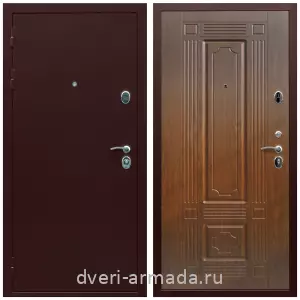 Левые входные двери, Дверь входная Армада Люкс Антик медь / МДФ 16 мм ФЛ-2 Мореная береза