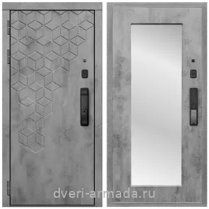 Входные двери Экстра, Дверь входная Армада МДФ 16 мм Квадро Kaadas K9 /  МДФ 16 мм ФЛЗ-пастораль, Бетон темный