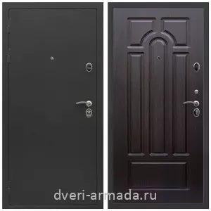 Черные входные двери, Металлическая дверь входная Армада Престиж Черный крокодил / МДФ 6 мм ФЛ-58 Венге