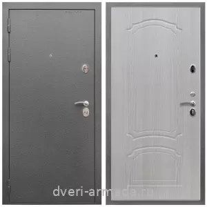Входные двери Троя, Дверь входная Армада Оптима Антик серебро / МДФ 6 мм ФЛ-140 Дуб белёный
