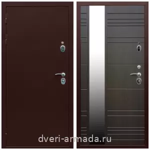 Входные двери лофт, Дверь входная Армада Люкс Антик медь / МДФ 16 мм ФЛЗ-Сити Венге для частного дома с теплоизоляцией