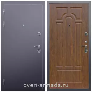 Входные двери МДФ для офиса, Дверь входная Армада Люкс Антик серебро / МДФ 16 мм ФЛ-58 Морёная береза