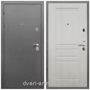Входные двери на заказ, Дверь входная Армада Оптима Антик серебро / МДФ 6 мм ФЛ-243 Лиственница беж