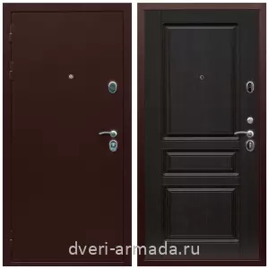 Входные двери МДФ для офиса, Дверь входная Армада Люкс Антик медь / МДФ 16 мм ФЛ-243 Венге