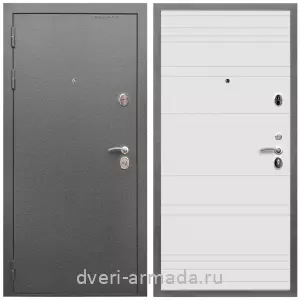 Входные двери лофт, Дверь входная Армада Оптима Антик серебро / МДФ 16 мм ФЛ Дуб кантри белый горизонт
