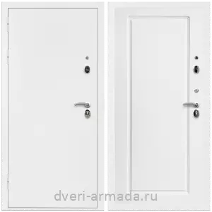 Входные двери на заказ, Дверь входная Армада Оптима Белая шагрень / МДФ 16 мм ФЛ-119 Белый матовый