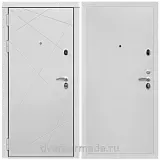 Дверь входная Армада Тесла МДФ 16 мм / МДФ 10 мм Гладкая Белый матовый