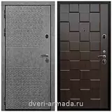 Дверь входная Армада Престиж Черная шагрень МДФ 16 мм Штукатурка графит ФЛС - 502 / ОЛ-39 Эковенге