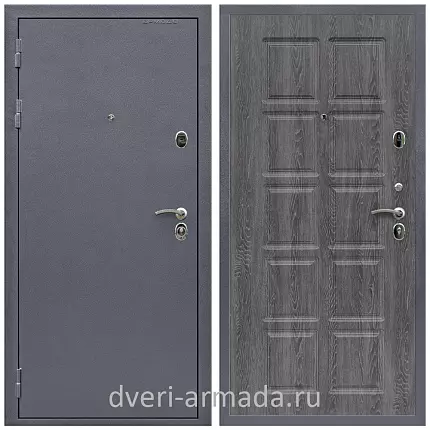 Дверь входная Армада Престиж Антик серебро / МДФ 10 мм ФЛ-38 Дуб филадельфия графит